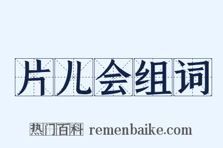 片儿会组词是什么意思的图片